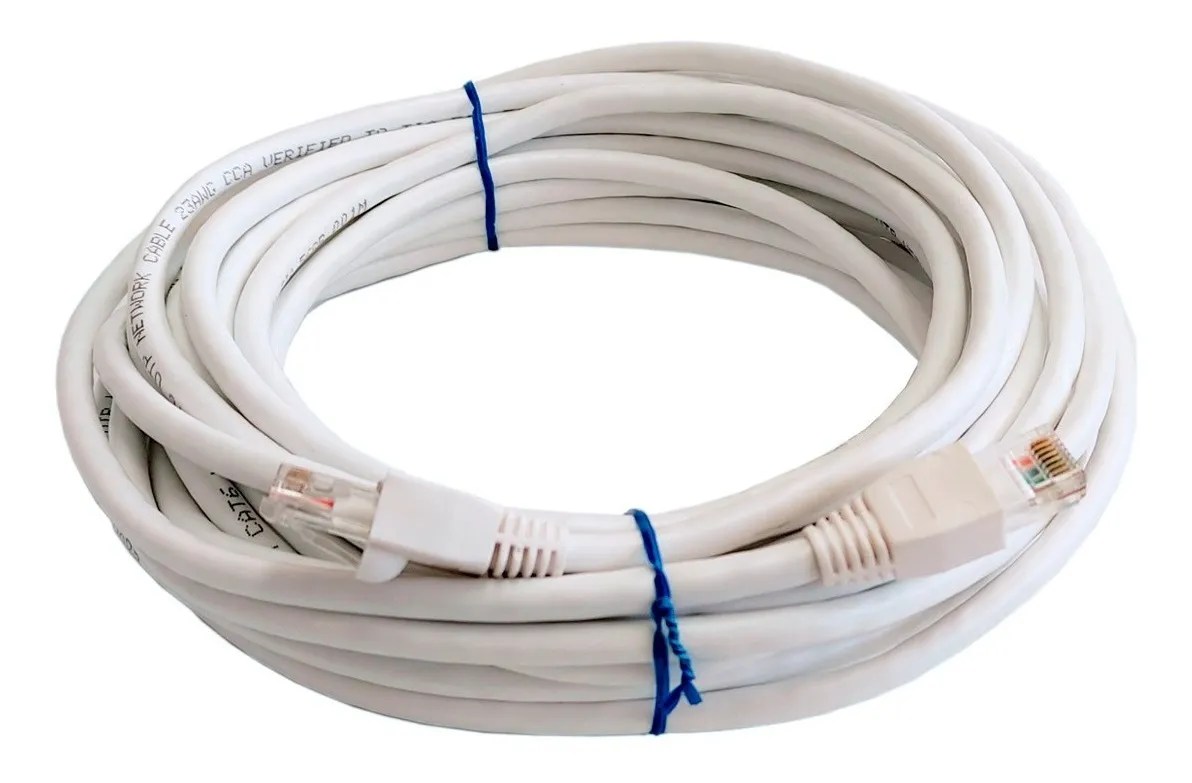 Cable Cat 6 Blanco De 10 Metros Real Gigabit Mebuscar México