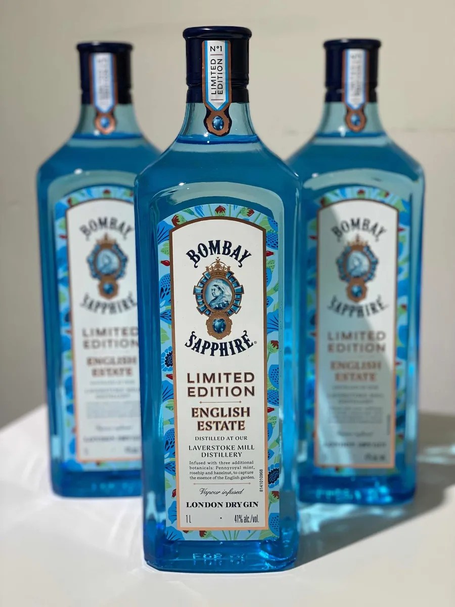 Gin Bombay Sapphire Limited Edition English Estate 1lt Leer Mebuscar Argentina