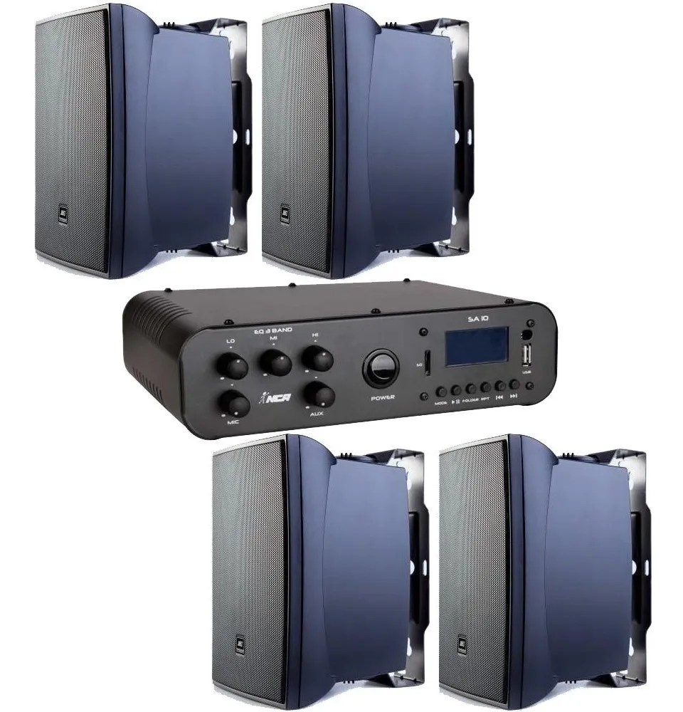 Kit Som Ambiente Amplificador Sa 10 4 Caixas Jbl C621 P Mebuscar Brasil