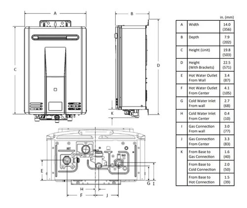 Calentador De Agua Instantánea Rinnai Modelo V53de | Mebuscar México