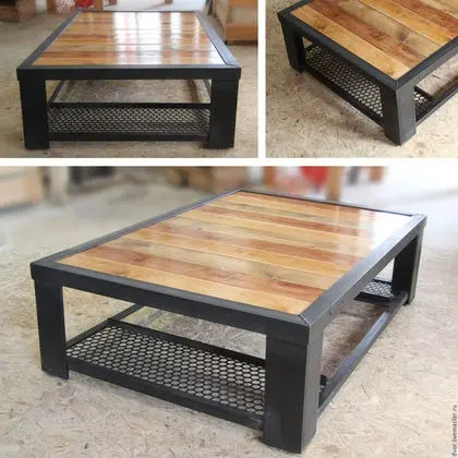 Mesa Ratona De Hierro Y Madera. Estilo Vintage Industrial. $ 14.600 En Bernal Oeste - Buenos Aires | Mebuscar Argentina