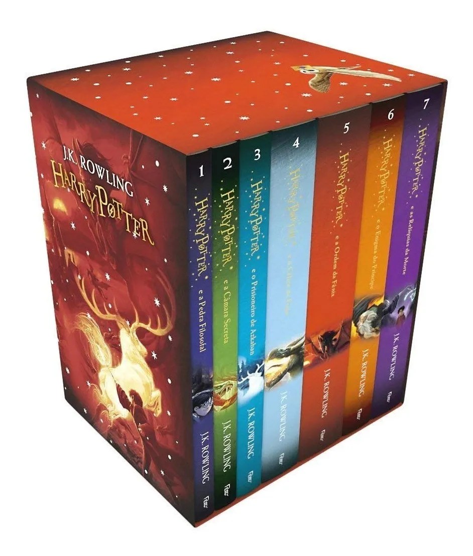 Caixa Box Colecao Harry Potter Serie Completa 7 Volumes Jk Mebuscar