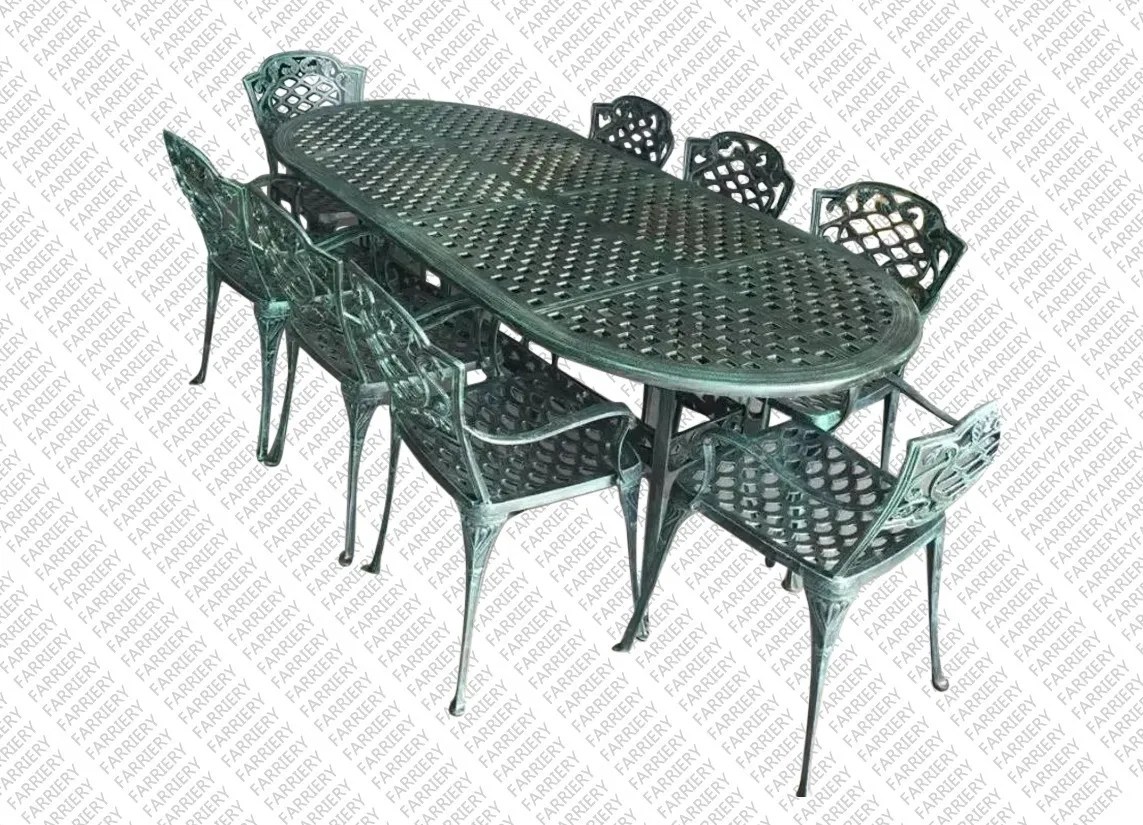 Juego de Jardin Fundicion Aluminio Modelo Chateaux X 8 Mebuscar Argentina