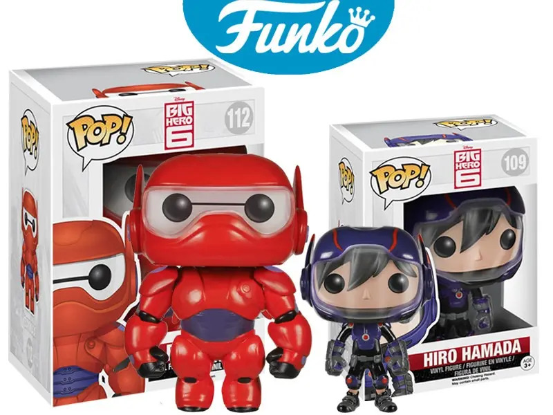 Baymax 6 Pulgadas Y Hiro Hamada Funko Pop Grandes Heroes 1,199.00