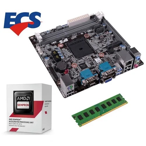Combo Board Ecs Procesador Amd Sempron 2650 Ram 4gb Hdmi Pc Envío gratis