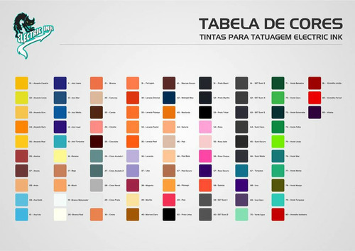 Kit Com 07 Tintas Para Tatuagem Tattoo Electric Ink 30Ml | Frete Grátis 354_x_500_jpg