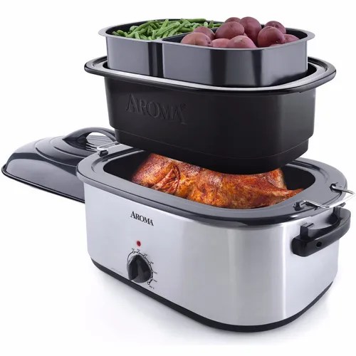 Aroma Roaster Oven Rostizador Y Olla 2 En Uno 30 Litros Cuotas sin