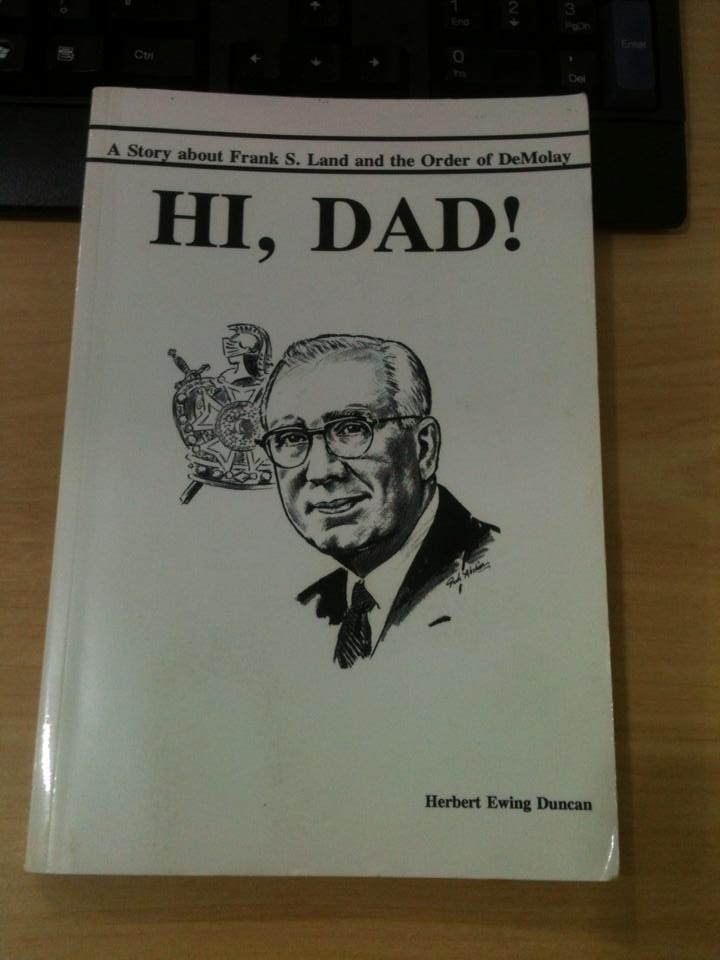 Livro Hi Dad Frank Sherman Land Biografia Ordem Demolay Mercado Livre