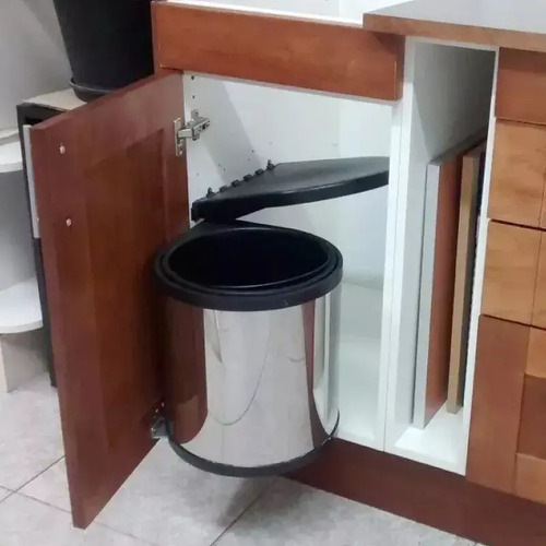 Cesto De Basura Acero Extraíble Bajo Mesada Amoblamientos Fl | Envío Gratis
