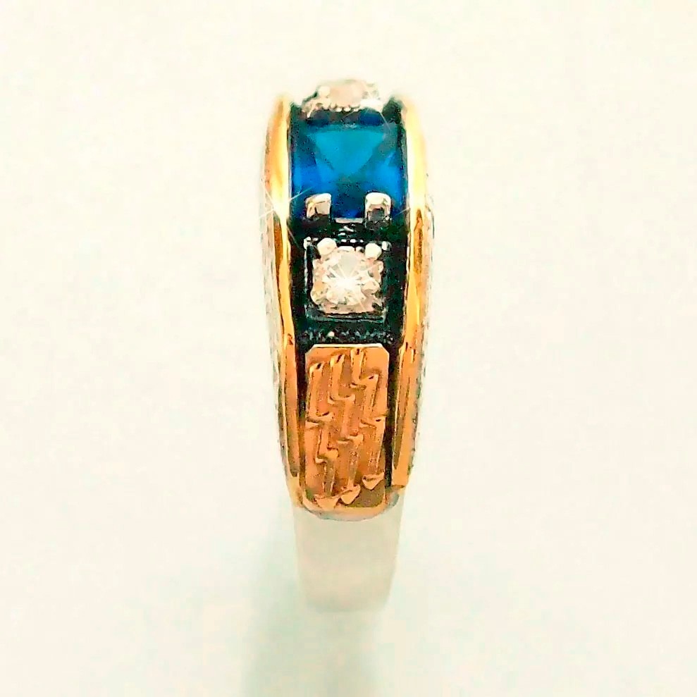 Anel Formatura Prata 925 Engenharia Elétrica Safira Zirconia Mercado