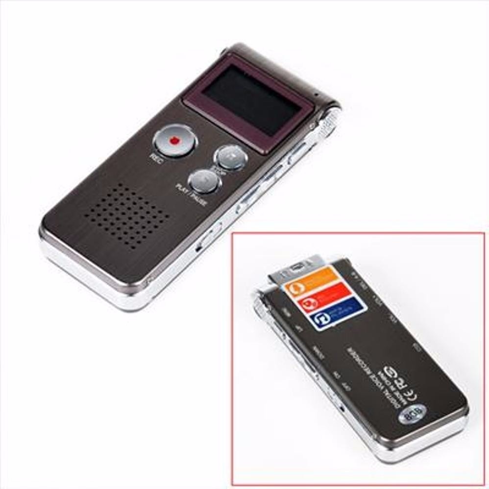 Gravador De Voz Digital 8gb Escuta Telefônica Mp3 Rc609 Mercado Livre
