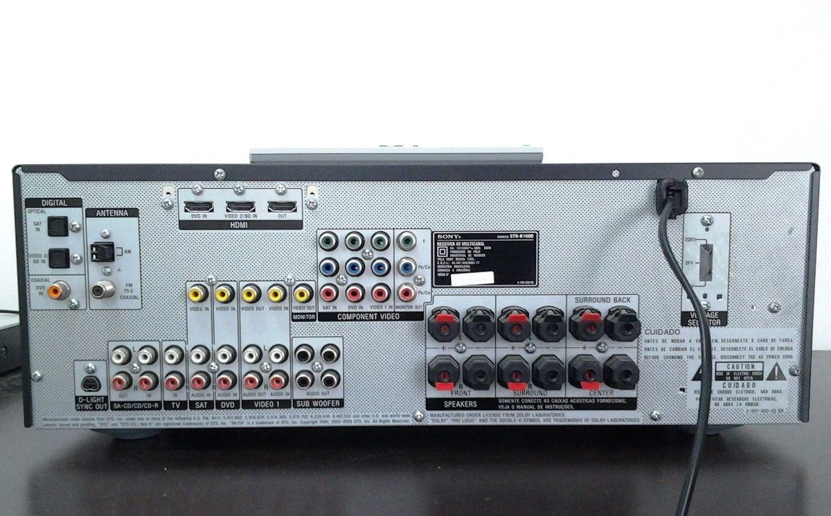 Receiver Sony Strk1600 6.4 C/hdmi, Saida P/ 04 Subwoofers