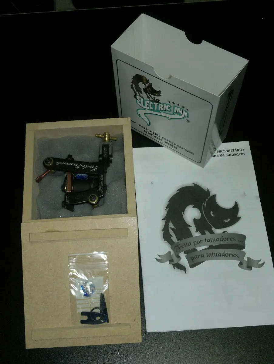 Mega Kit Tatuagem Máquina Paulo Fernando Electric Ink Tattoo Mercado