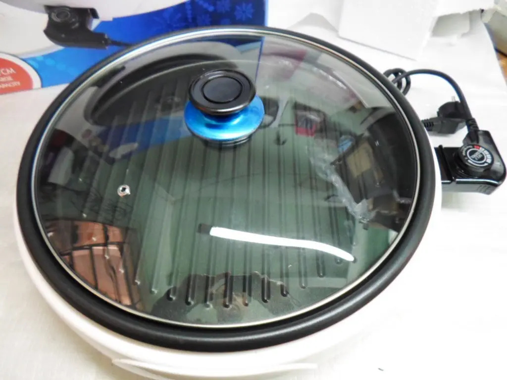 Panela Elétrica Grill Chapa Pizza Carnes Teflon 220v 37cm Mercado Livre