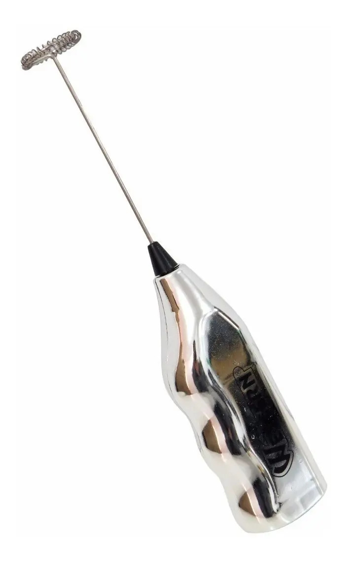 Mixer Misturador Mexedor Elétrico Inox Leite Whey Café Pilha Mercado