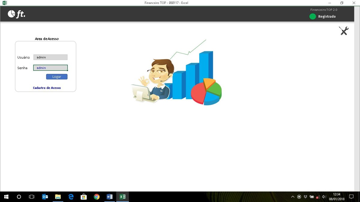 Planilha Excel Controle Financeiro Pequena Empresa Mercado Livre