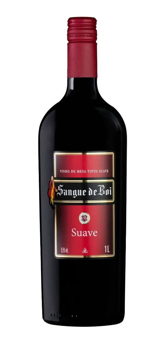 Vinho Tinto Mesa Suave Doce 1 Litro Sangue De Boi Nacional ELETRODRONES_