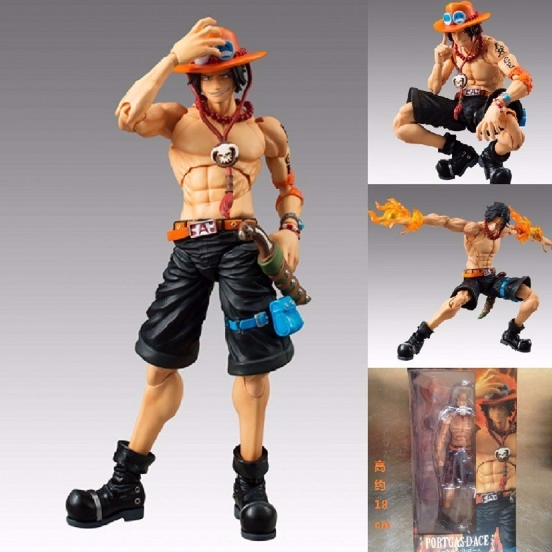 One Piece Portgas D. Ace Action Figure Articulado Parcelamento sem