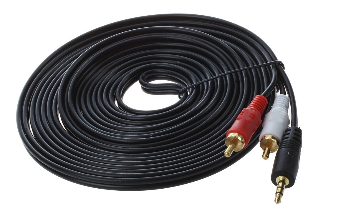 Cable De Audio Auxiliar Plug 3.5 A Rca Estereos 20 Metros E Meses sin