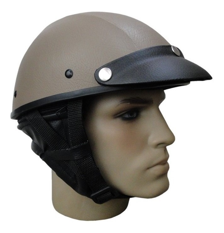 Capacete Aberto Coquinho Couro Moto Elétrica Scooter Ccc071 Mercado Livre