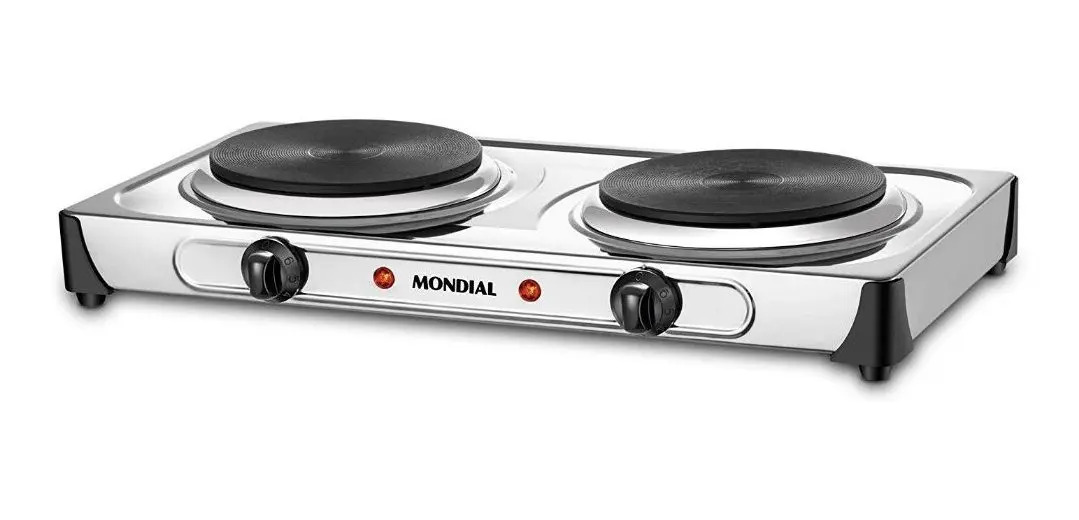 Fogão Elétrico 2 Bocas Mondial Fe03 Fast C Inox Mercado Livre