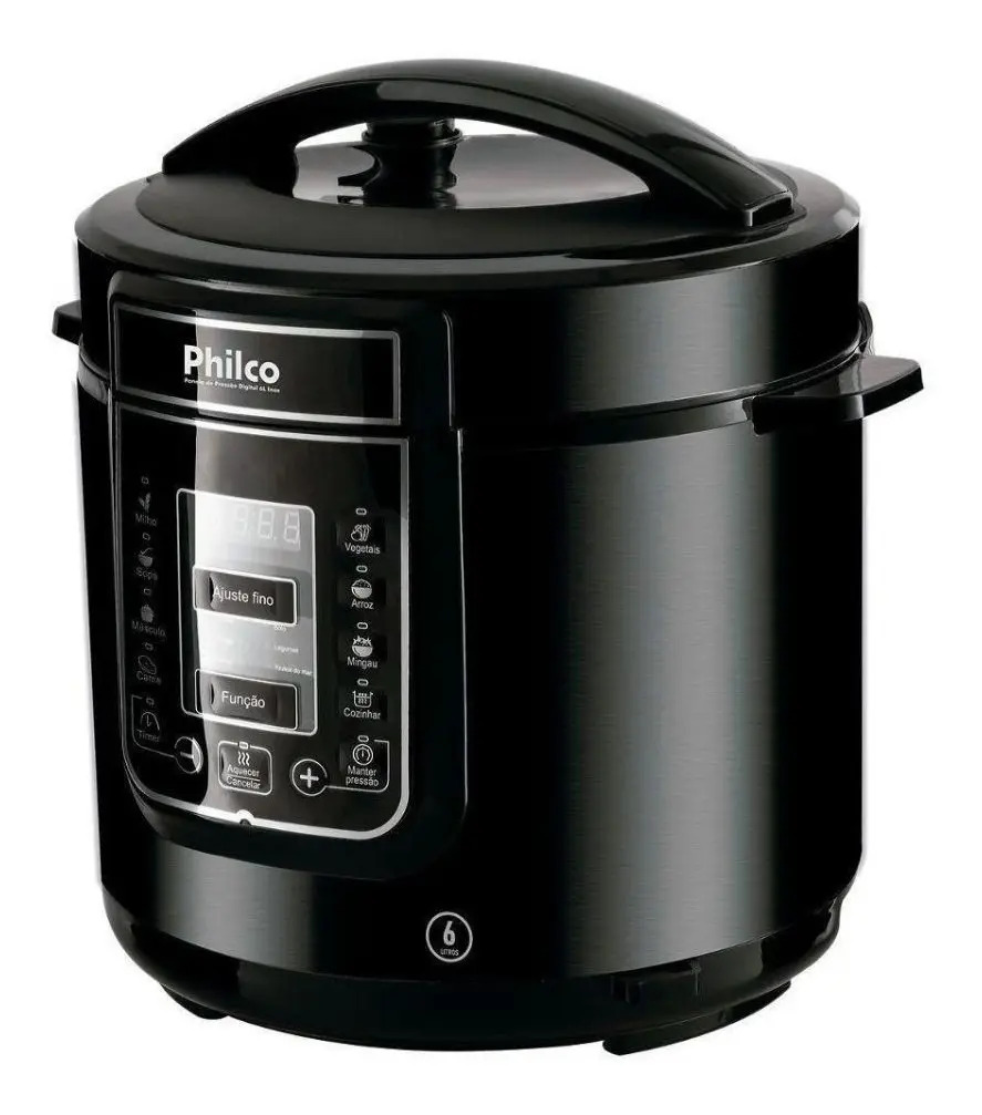 Panela De Pressão Elétrica Digital 6 Litros Philco Preto Mercado Livre