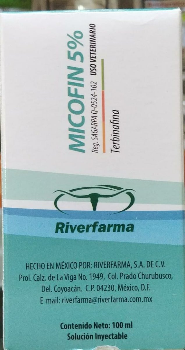 Anti Hongo Micofin 5 100 Ml Tiña Perro Gato Dermatitis Envío gratis