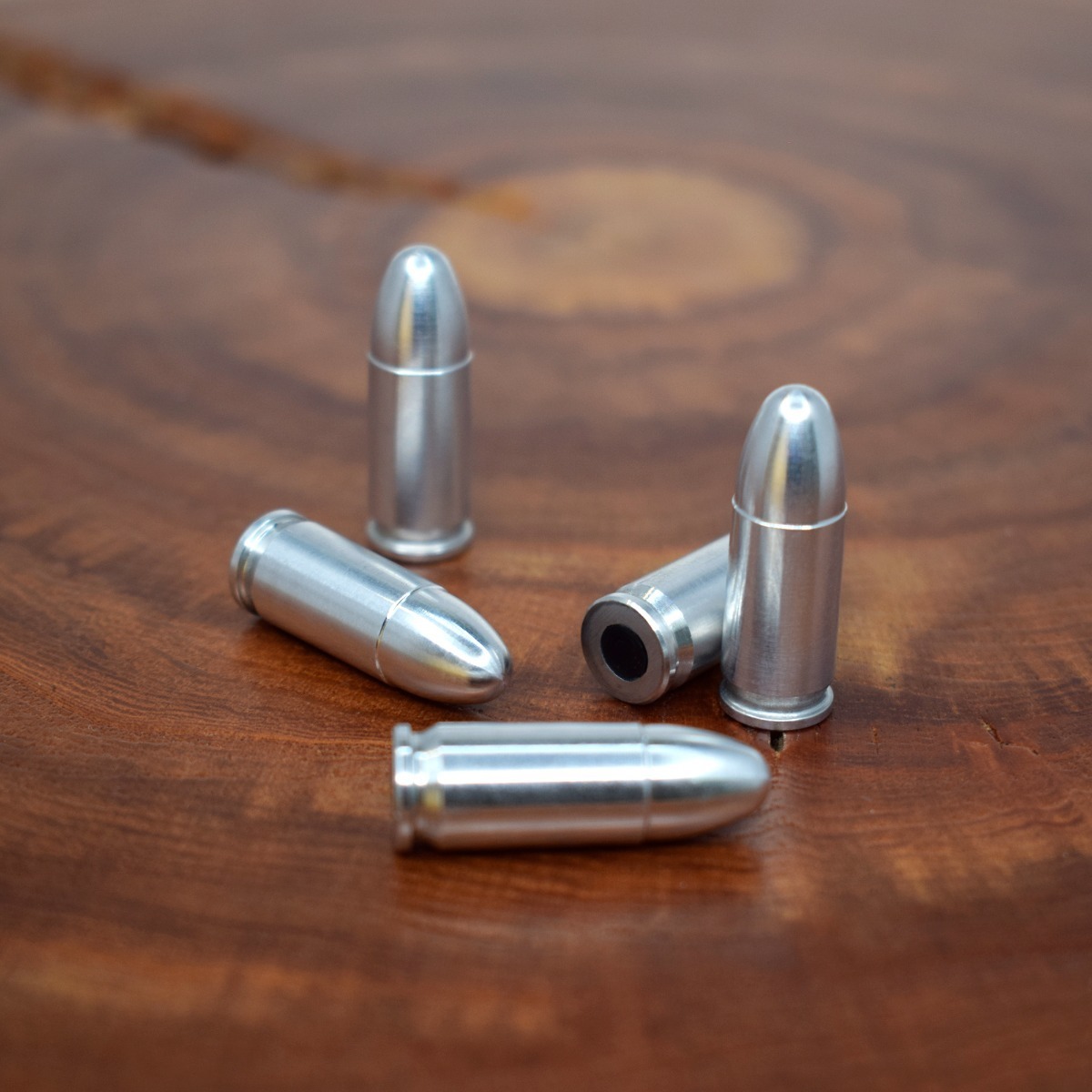 Snap Caps 9mm Munição Manejo Treino Inerte 5 Unid Alumínio