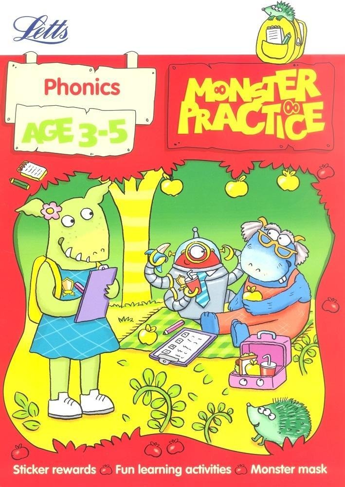 Monster Practice Phonics Age 35 Book With Stickers Mercado Livre