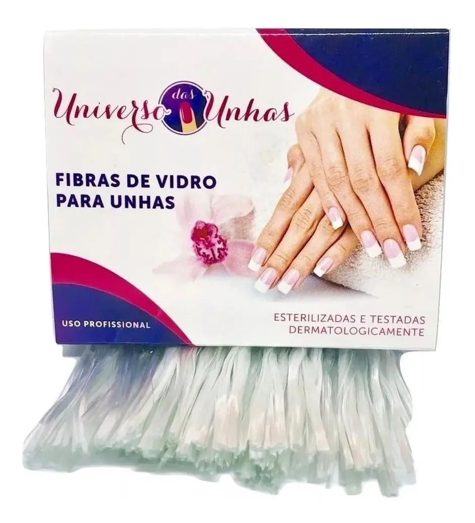 Kit Fibra De Vidro Para Unhas 100 Unidades Anti Alérgica Led Mercado