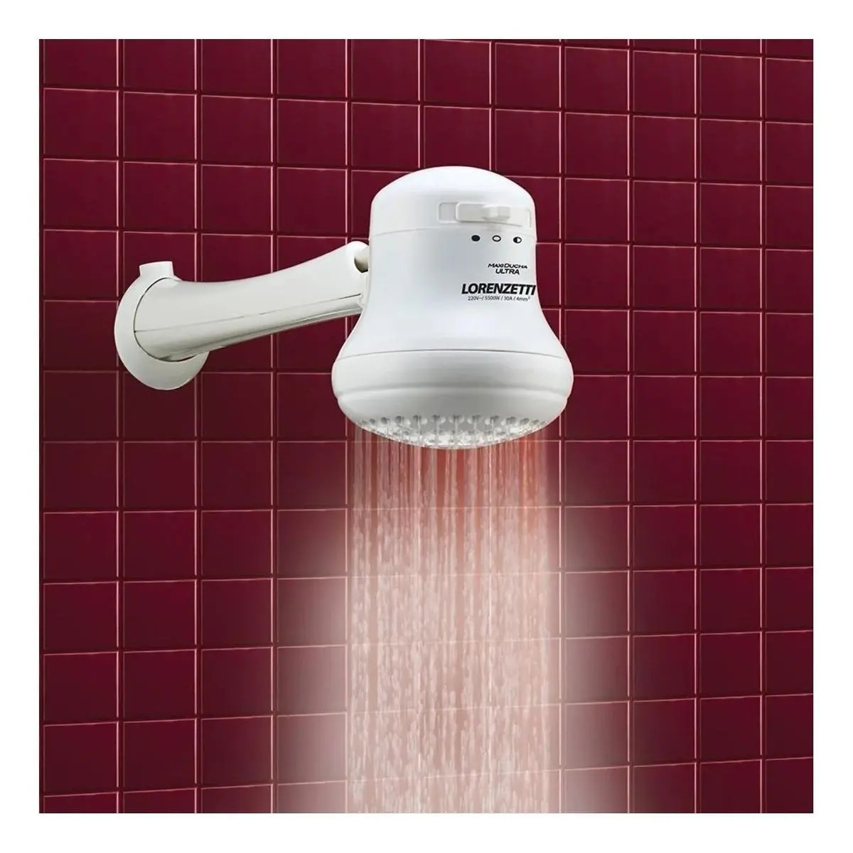Chuveiro elétrico de parede Lorenzetti Maxi Ducha Ultra branco 4600W