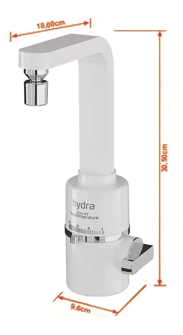 Torneira Elétrica Slim 4t Hydra Bancada Branco 220v 5500w Mercado Livre