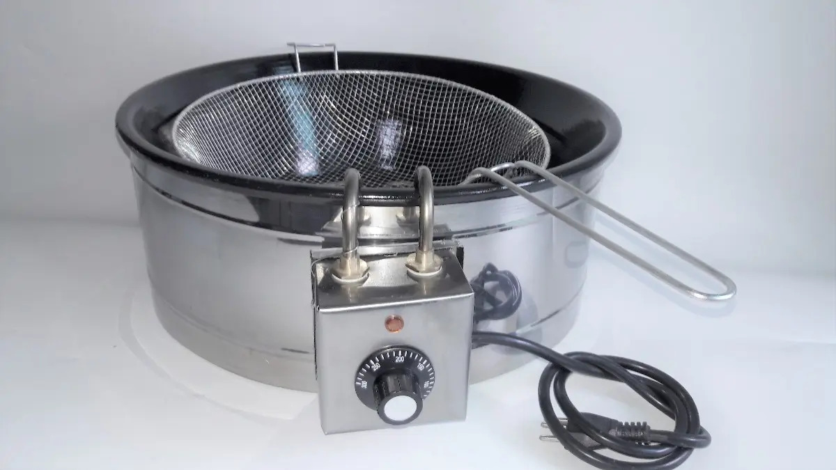 Fritadeira Elétrica 7 Litro Profissional Tacho Preto 220v Mercado Livre