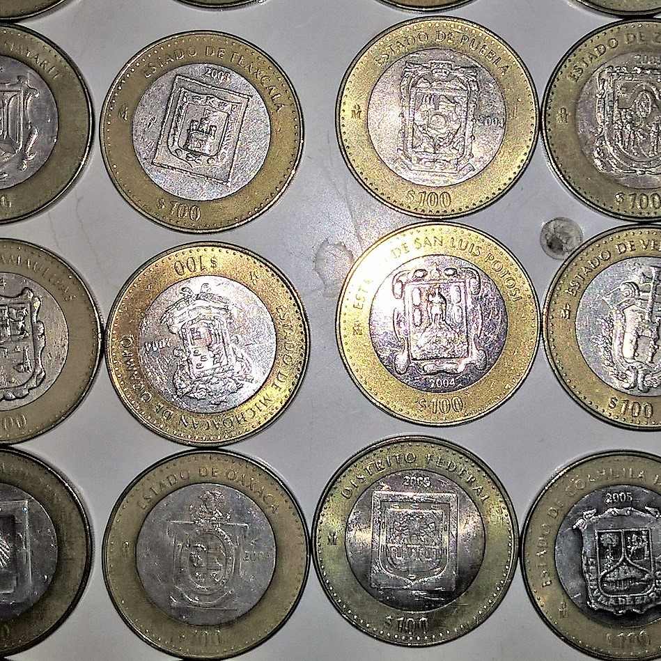 Etapa 2 Moneda 100 Pesos Conmemorativa Unión De Los Estados. Mercado