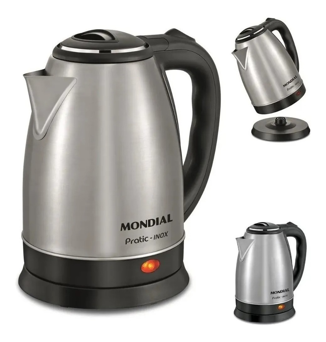 Chaleira Elétrica Pratic Inox 2l Mondial Ce06 110v BOA