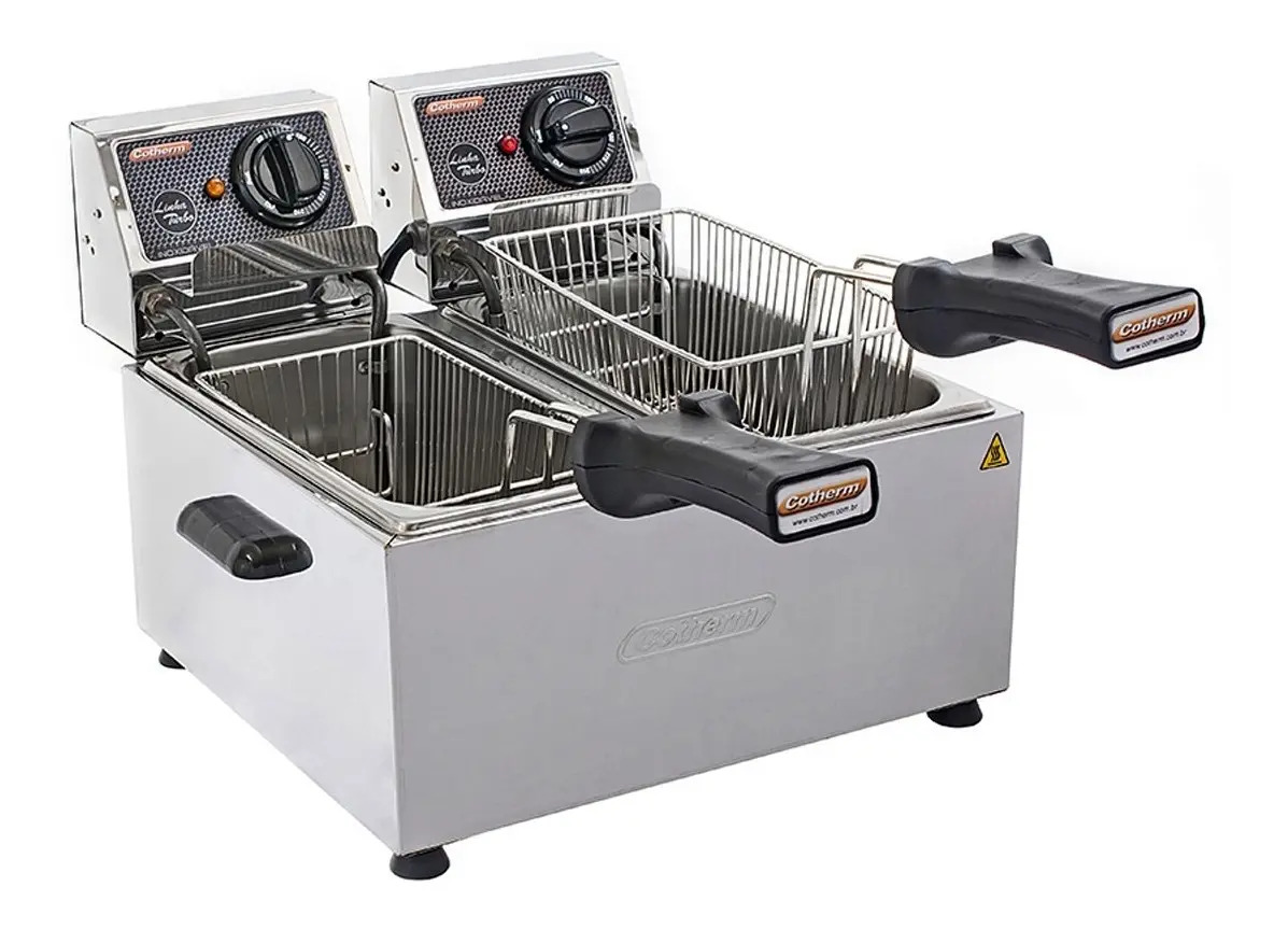Fritadeira Elétrica Profissional Industrial 2 Cubas 3l 220v Mercado Livre