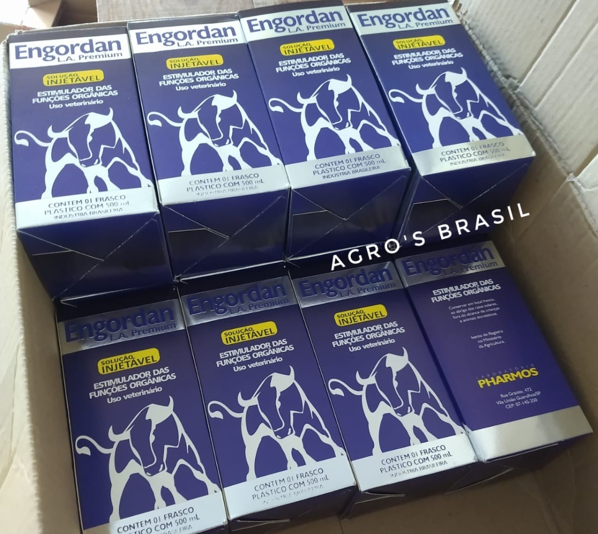 2 Un. Engordan La Premium 500ml Crescimento E Engorda Gados Mercado Livre