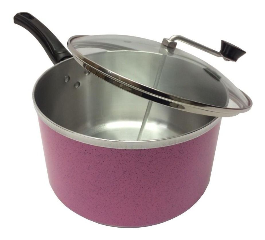 Panela Pipoqueira Em Alumínio Grosso Cor De Rosa Colorida Mercado Livre