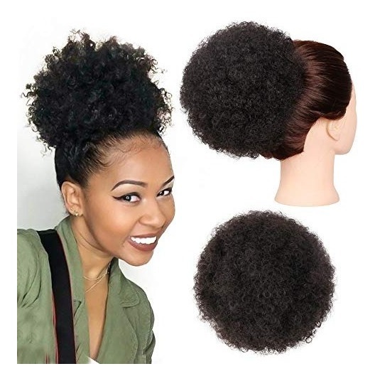 Coque Afro Puff De Fibra Orgânica Aplique Afro Cacheado Mercado Livre