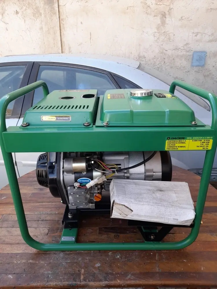 Planta Eléctrica Jhon Dehere De 8000 Watts A Gasoil 110/220 Mercado Libre