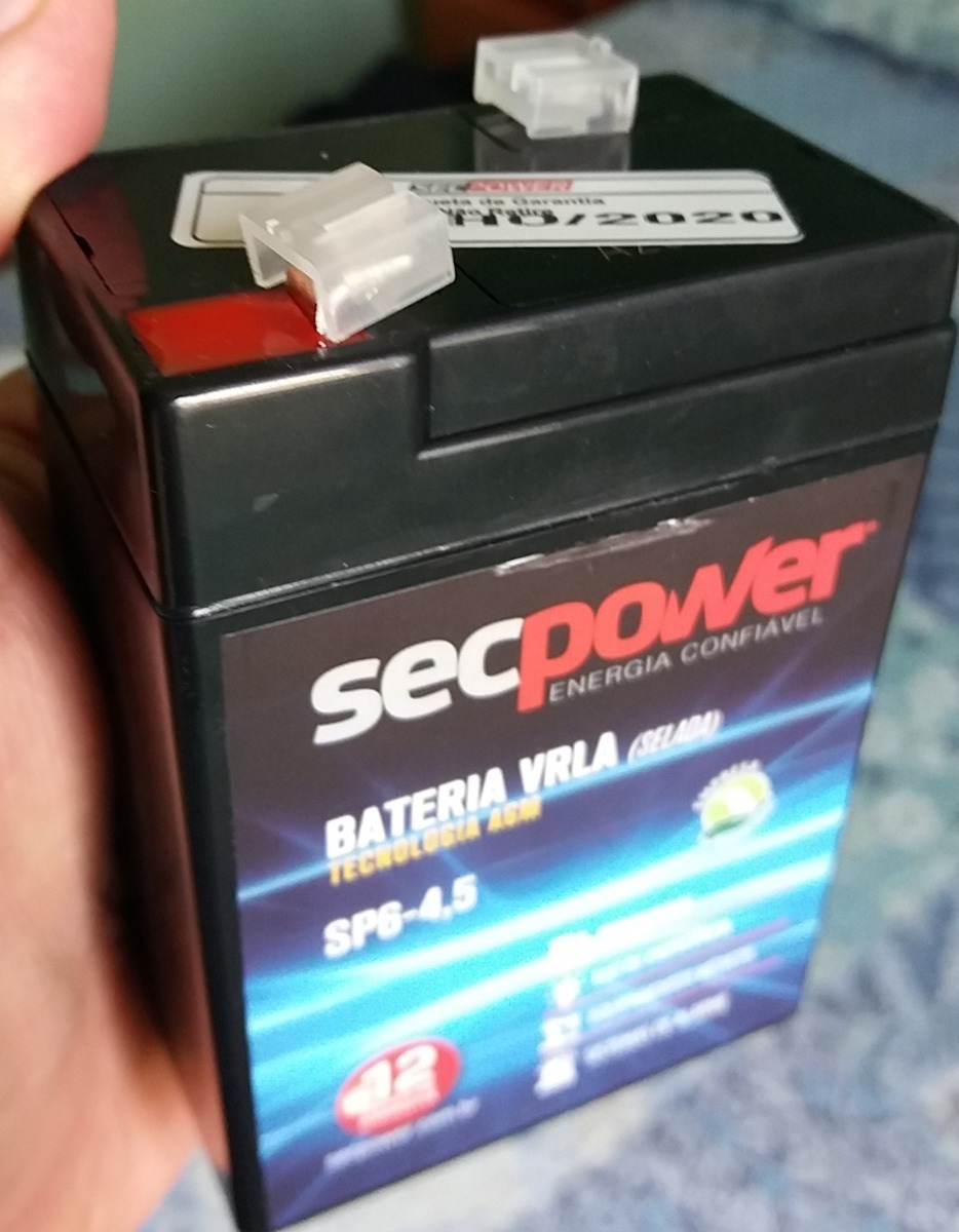 Bateria 6v 4,5ah Secpower Sp6 Moto Elétrica Brinquedo Toys Mercado Livre