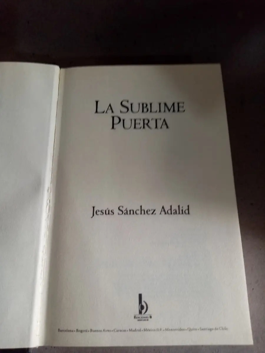 La Sublime Puerta Jesús Sánchez Adalid MercadoLibre