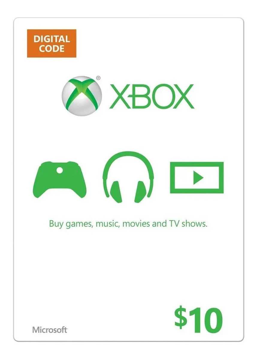 Microsoft Points (gift Cards) & Gold Membresias Xbox Live Mercado Libre