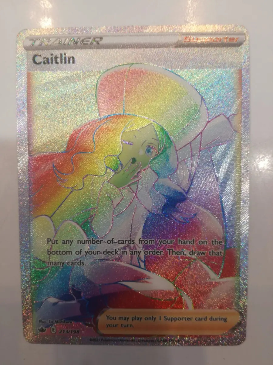 Caitlin Pokémon Chilling Reign 213 Rainbow Super Rare Mercado Libre