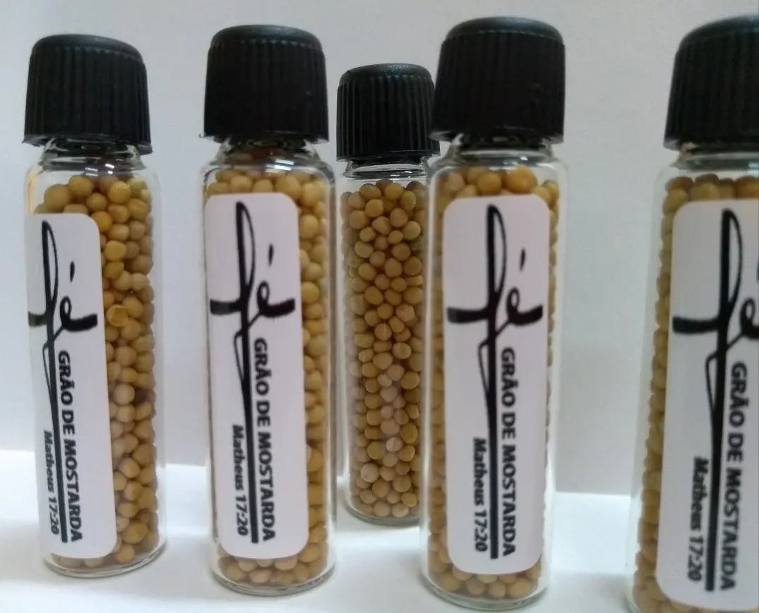 Grão De Mostarda Para Campanha Ou Evangelismo Fé Kit C/50 Mercado Livre