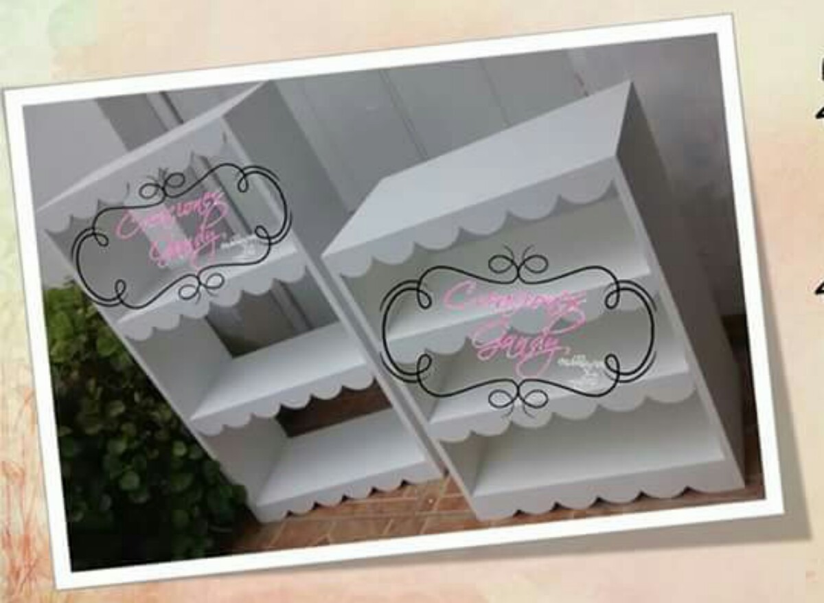 Mueble De Repisas Con Olanes Para Candy Bar Precio Mueble Ch Mercado