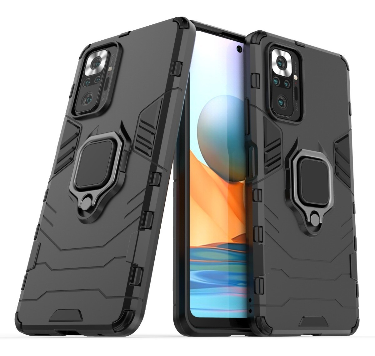 Funda Xiaomi Redmi Note 10 Pro Uso Rudo Ring Case+ Vidrio 9d MercadoLibre