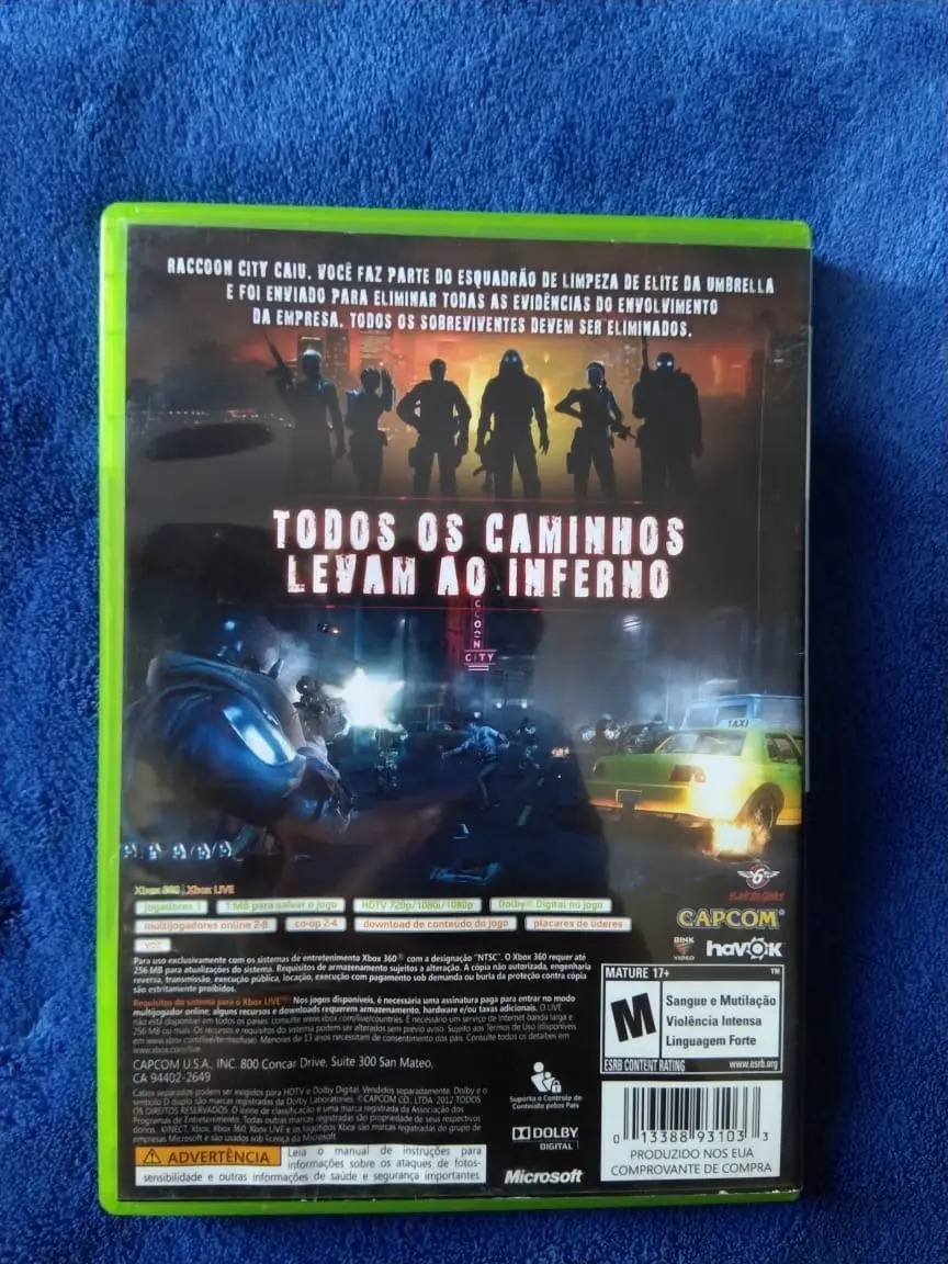 Resident Evil Operation Raccoon City Xbox 360 Mercado Livre