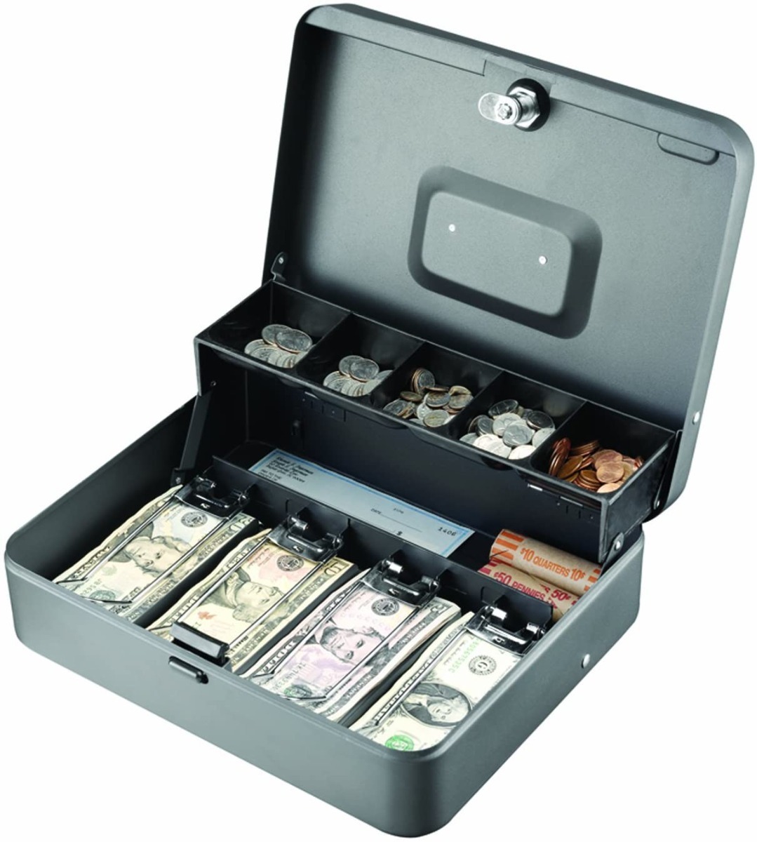 Caja Para Dinero Cajon Guarda Billetes Y Monedas Steelmaster Envío gratis