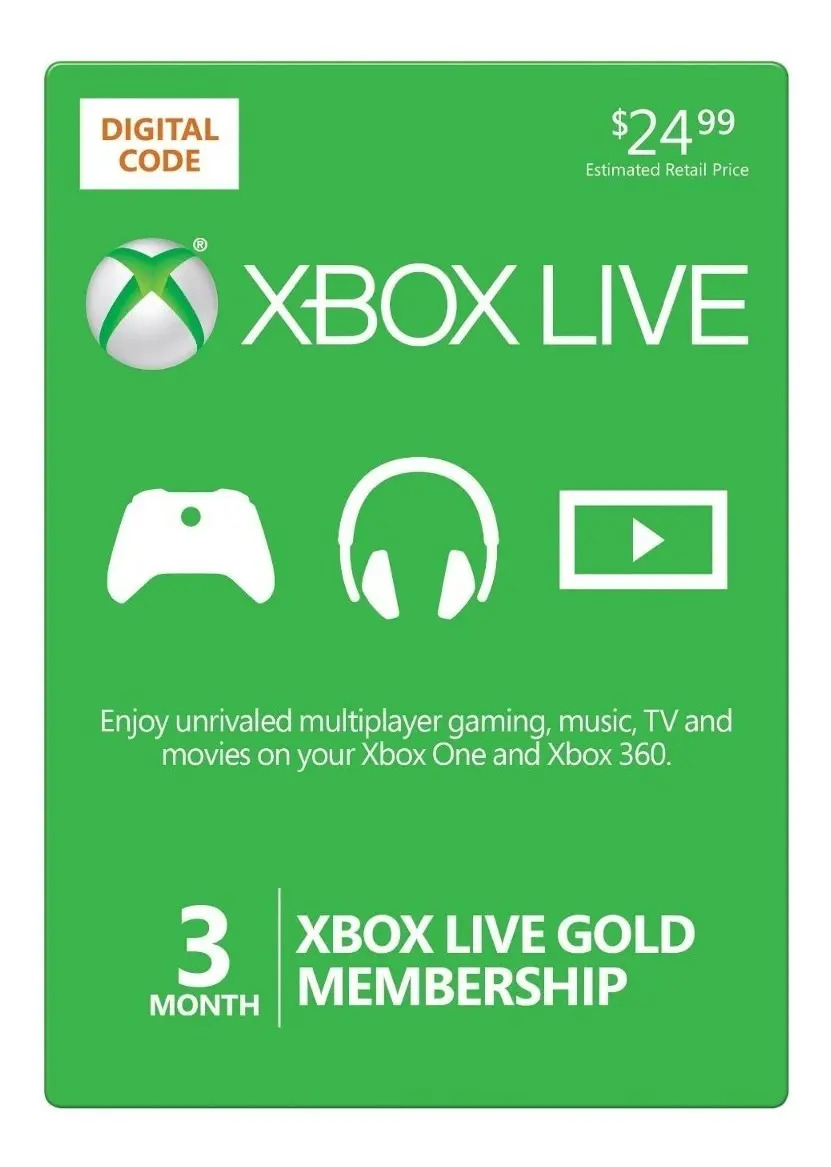 Microsoft Points (gift Cards) & Gold Membresias Xbox Live Mercado Libre